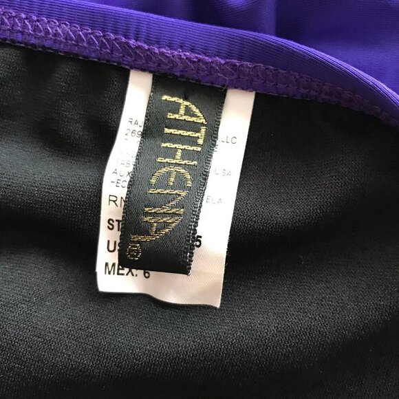 ATHENA Solid Purple Bikini Bottoms NEW Size 6 - Picture 4 of 6